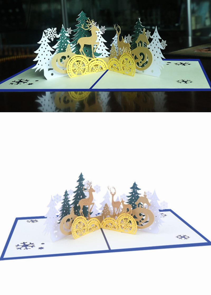 3D Christmas greeting cards